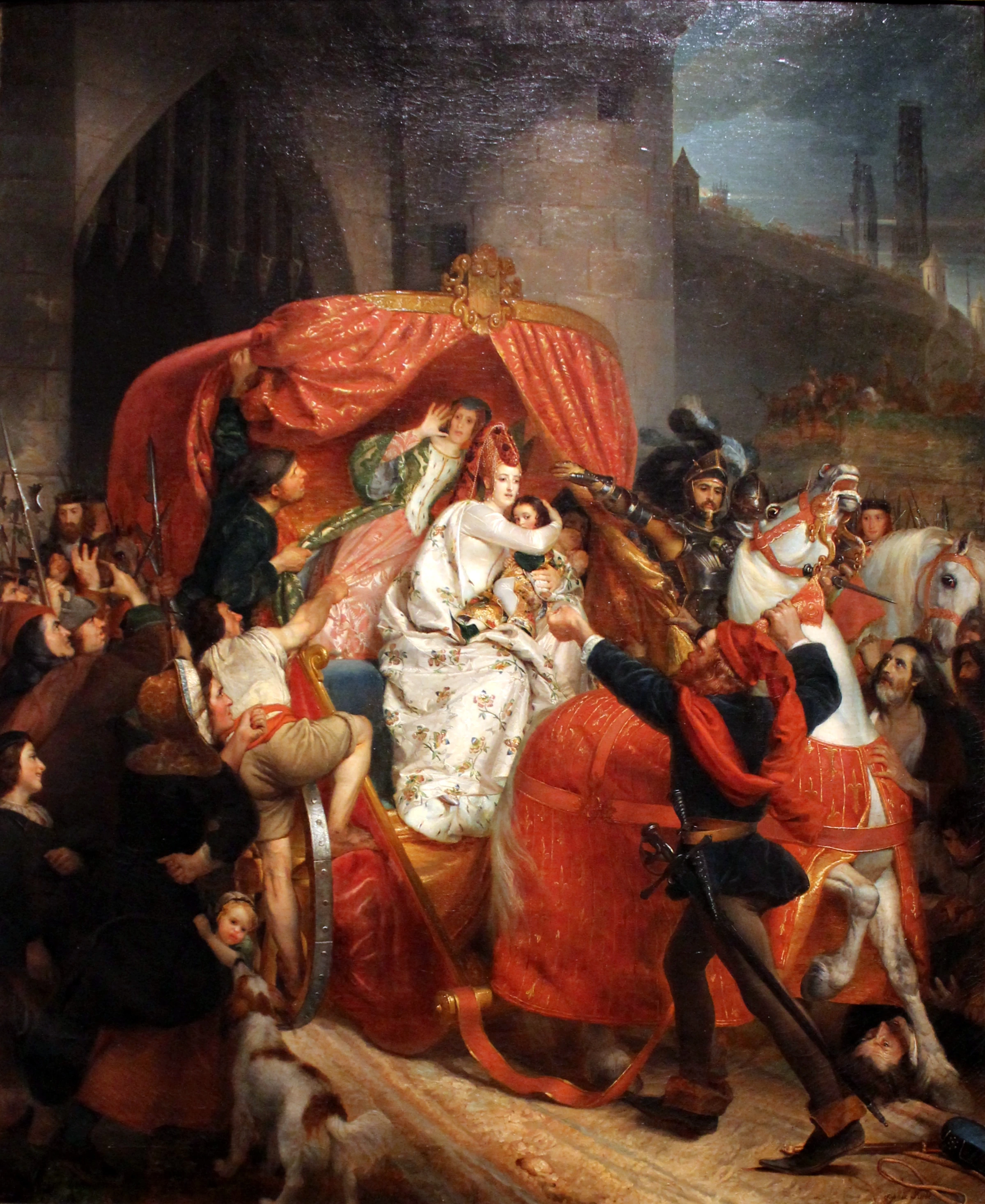 Rivolta di Bruges del 1436 La Duchessa di Borgogna alle porte di Bruges  - Museo delle Belle Arti di Digione